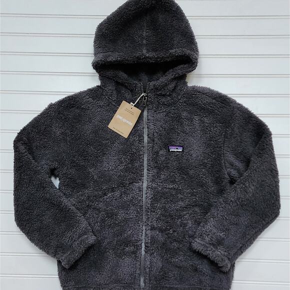 NWT Patagonia Kids Los Gatos Fleece Hoody Jacket: Forge Grey - Picture 1 of 8